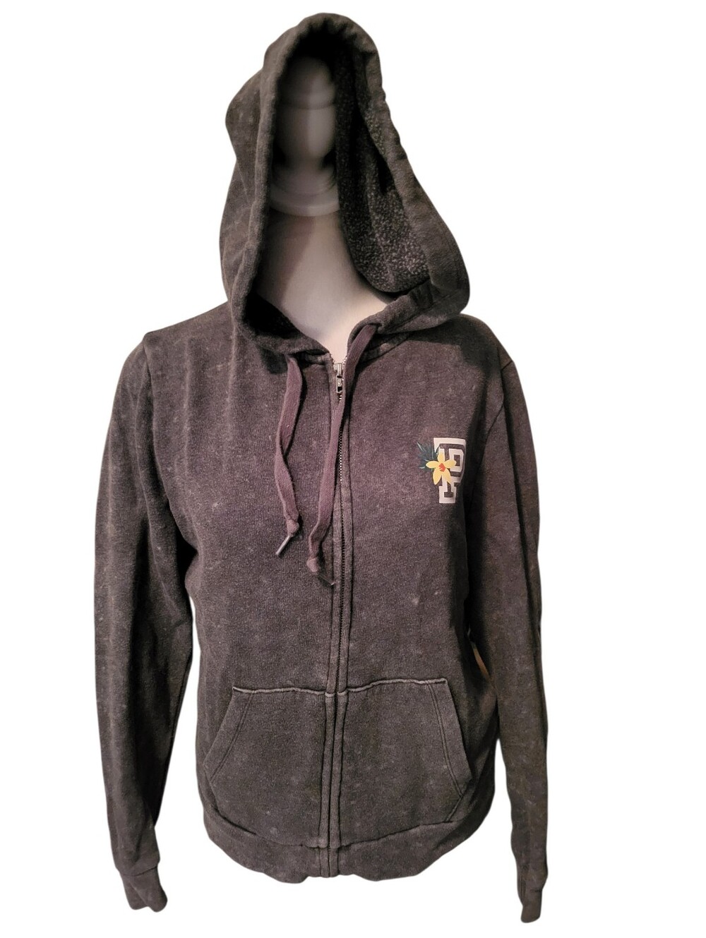 Victoria's Secret Pink Zip Hoodie Gray sz S